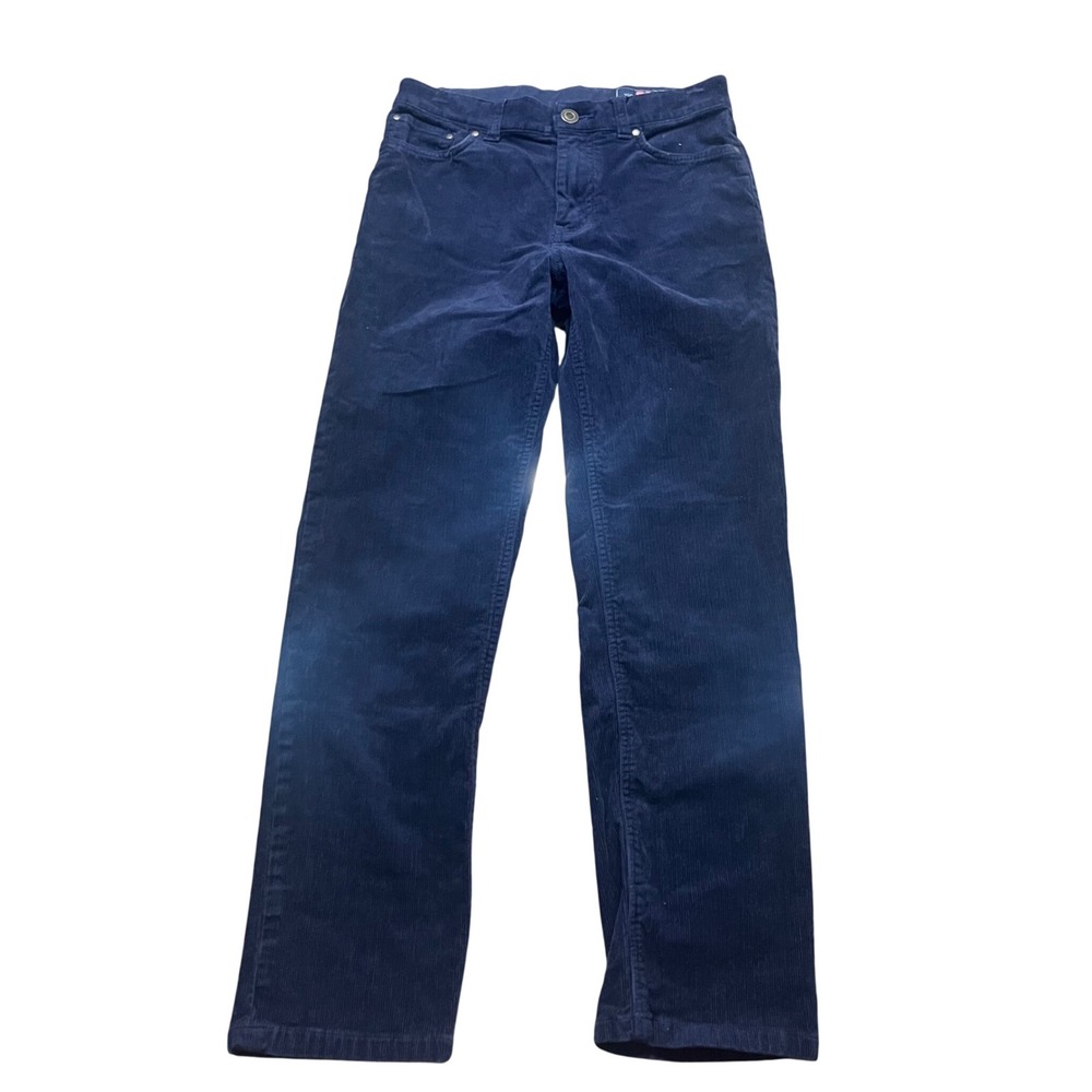 Vineyard Vines Boys‎ Navy Blue Corduroy Pants Size 14 Adjustable Waist Straight